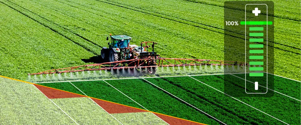 Precision spraying system connected with FieldFusion